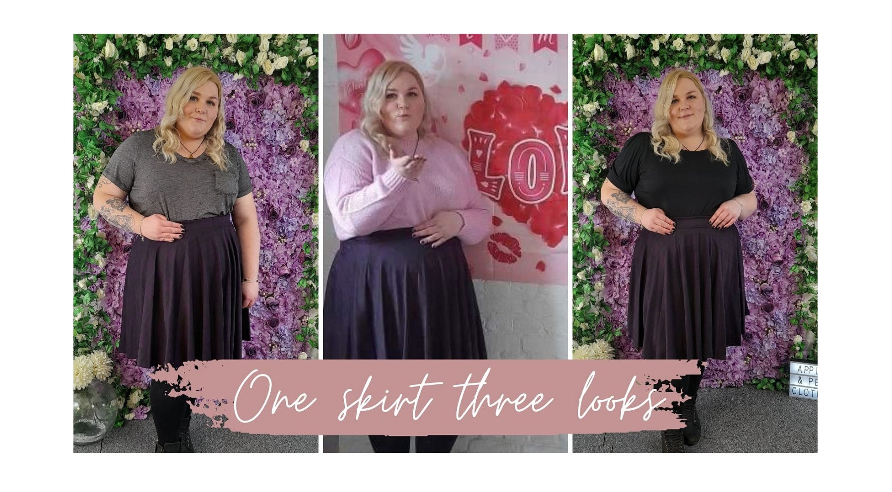 One outfit, three looks