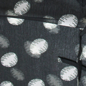 Black sheer chiffon graphic print blouse