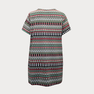 Chevron print short sleeve top