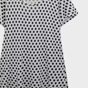 Spotty short sleeve top