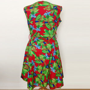 Rain Forest Print Retro Dress