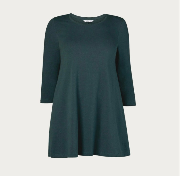 Dark Green A Line Tunic