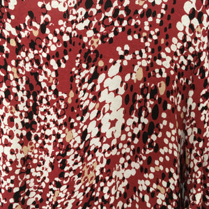 Red Abstract Print Swing Tunic