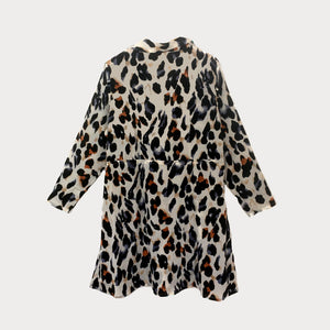 Leopard Print Shirt Dress