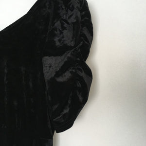 Black Velvet Skater Dress