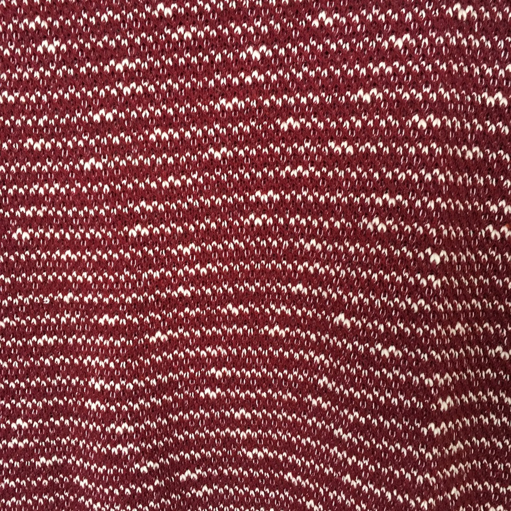 Maroon Scoop Neck Knitted Top