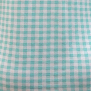 Light Blue Gingham Print Top