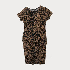 Leopard Print Jersey Dress