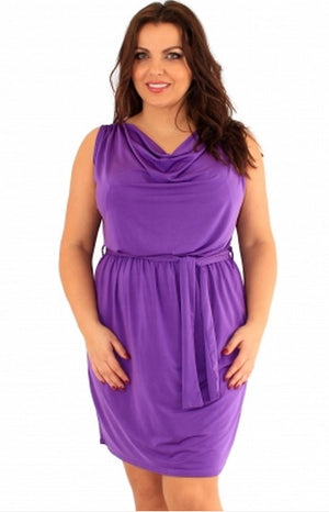 Purple Draped Dress