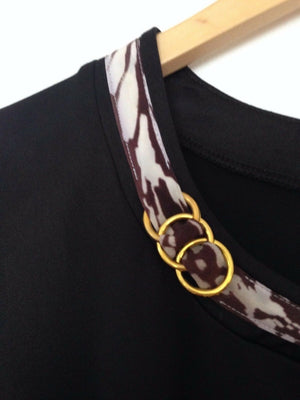 Black Top with Bow Detail