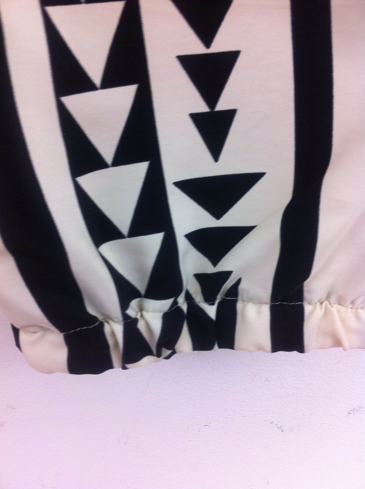 Black and White Stripe Harem Pants