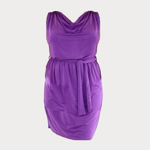 Purple Draped Dress